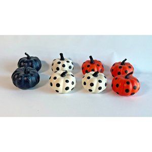 8 Halloween Thanksgiving Glitter PolkaDot Mini Foam Pumpkin Tabletop Target 2016